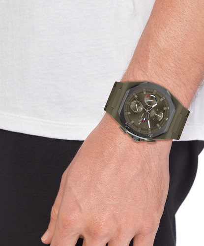 Reloj Para Hombre Tommy Hilfiger Neo 1792121 Verde