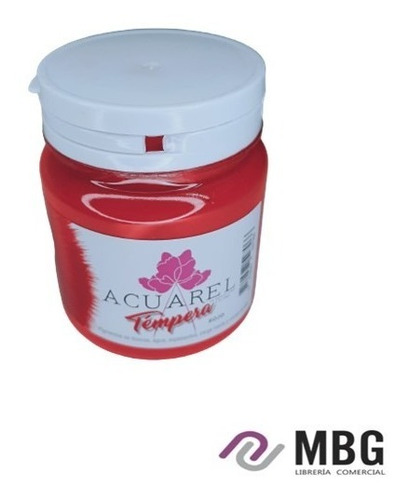 Tempera Acuarel 250gr Por Unidad Varios Colores 