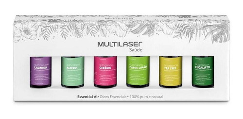 Kit Com 6 Oleos Essenciais Multilaser