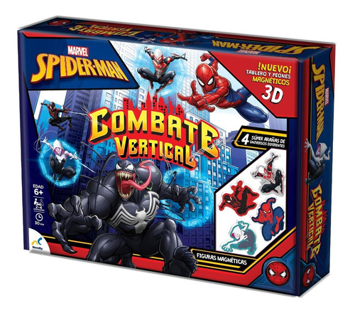 Juego De Mesa Spider-man Combate Vertical Novelty + 6