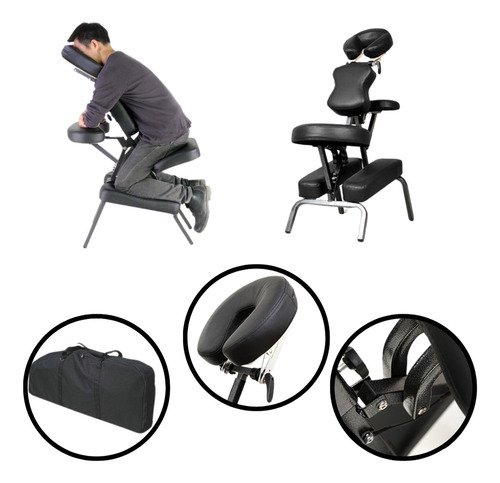 Cadeira Massagem Portátil Shiatsu Quick Massage Premium