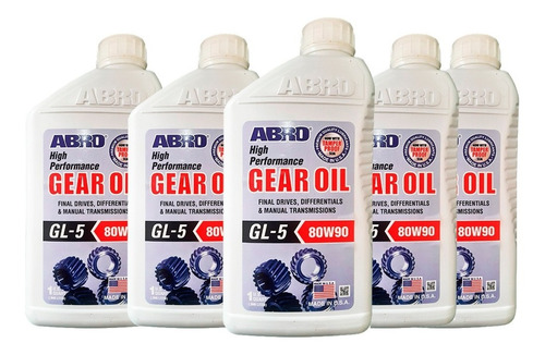 3 Óleo Diferencial Abro Gear Oil 80w90 Mineral Api Gl5
