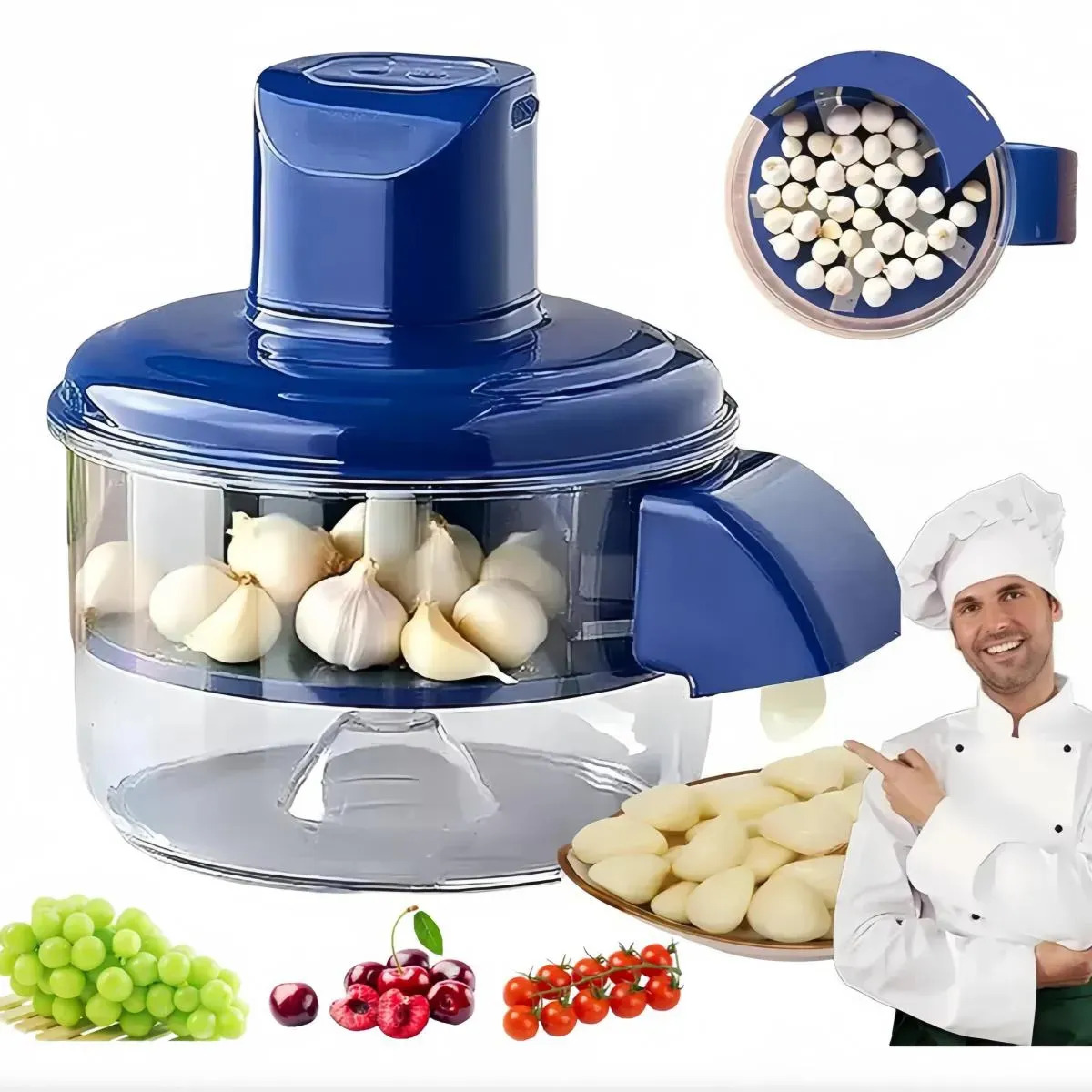 pelador de frutas:pelador de papas+exprimidor ajo+exprimidor de ajos MOBAY pelador