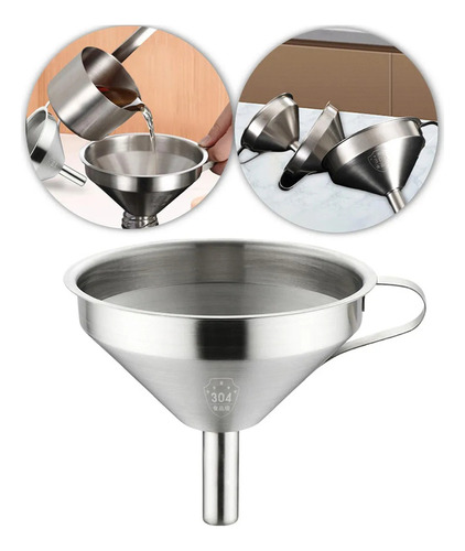 A 2 Funis De Cozinha De Aço Inoxidável 304 Funil Grande