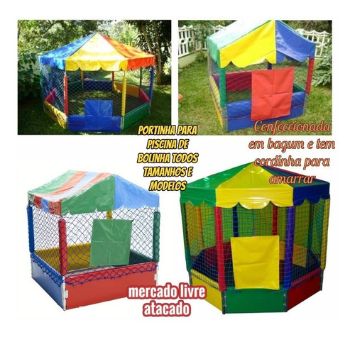 Toldo Para Piscina 2.00x2.00 Mts Bagunzito Brilho+brinde