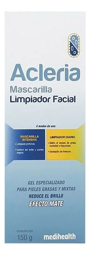 Acleria Mascarilla Limpiadora - g  Tipo de piel pieles grasas, mixtas y con imperfecciones