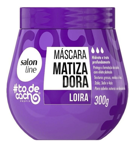 Máscara Matizadora Loira #todecacho Salon Line 300g