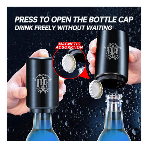 2 Piezas De Botella De Cerveza Automática De Cerveza Top De