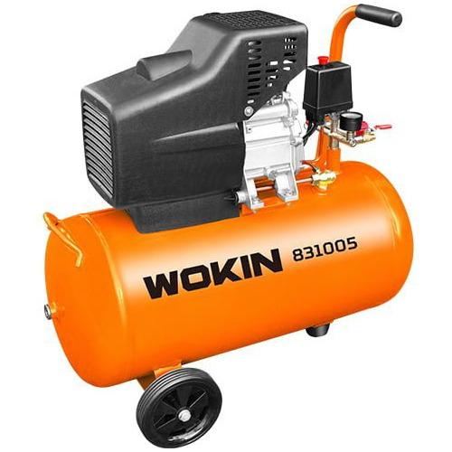 Compresor Aire 50lt - 2 Hp Con Ruedas Wokin 