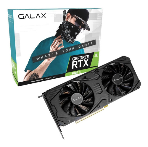 Imagem 1 de 10 de Placa De Vídeo Nvidia Galax Rtx 3060 Ti 8gb Lhr 3060ti