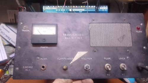 Antiguo Equipo De Radio Trasmisión Valvular Blu 