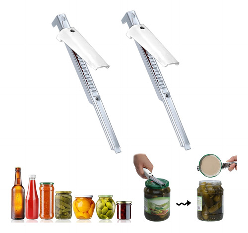 Abridor De Latas Ajustável Multifuncional, Pacote Com 2,
