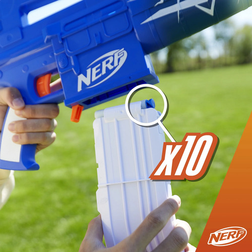 Pistola De Juguete Nerf F4108s21 - Diversión Asegurada Azul Y Blanco