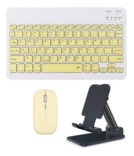 Kit Teclado Inalámbrico Bluetooth Ratón + Soporte