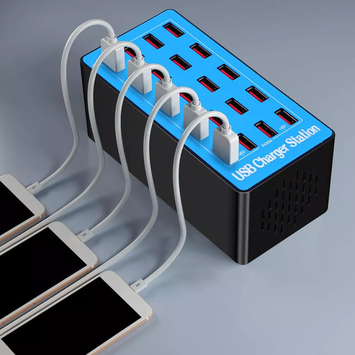 Estación De Carga Multicontacto Usb, Adaptadores Usb