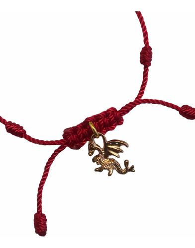 Pulsera Prosperidad Suerte Riqueza Velada Dije Dragón Chino 