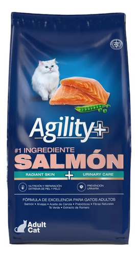 Agility+ Gato Adulto Salmón 10kg Universal Pets