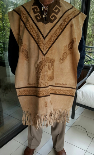 Poncho De Gamuza Norteamericano