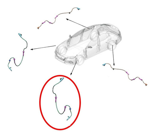 Sensor Abs Delantero Izquierdo Nissan New Sentra B18