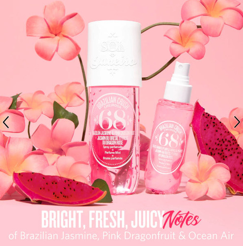 Névoa De Fragrância Brazilian Crush Cheirosa 68 Beija Flor