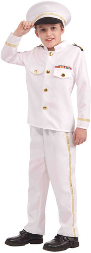 Disfraz Para Niño Almirante Capitán De Yate Talla L