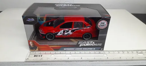F&f Mitsubishi Lancer Evolution Xl, Escala 1:32, Jada, 12cms