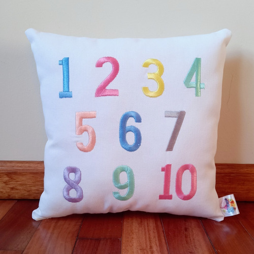 Pack Almohadones Letras Abecedario Y Números Deco Montessori