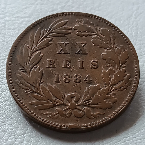 Moeda Xx Réis 1884 Portugal (Usado)