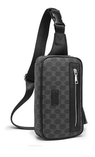 Imagen 4 de 9 de Bolso De Pecho / Riñonera Pu Para Hombre
