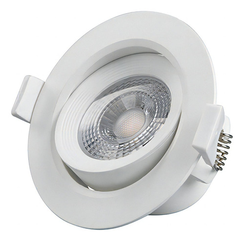 Spot De Led Lorenzetti Redondo 5w Bivolt 6500k Luz Branca Cor Branco 110V/220V