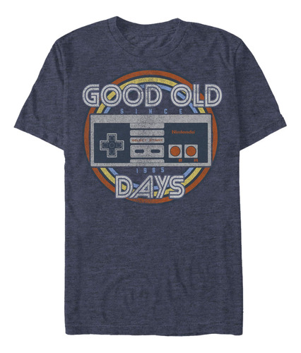 Nintendo Camiseta Para Hombre Nes Controller Good Old Days, 