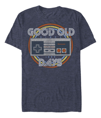 Nintendo Polera Para Hombre Nes Controller Good Old Days, 