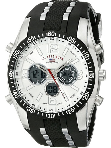 U.s. Polo Assn. Reloj Deportivo Para Hombre Us9061 Con Corre