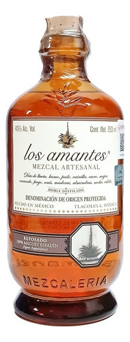 Mezcal Artesanal Los Amantes Reposado 750 Ml