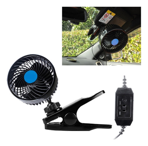 Mini Ventilador Para Coche Eléctrico Huxin Hx-t603, 9 W, 6 P