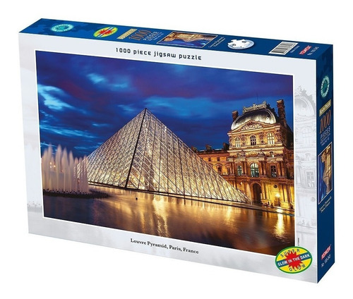 Puzzle Jigsaw Tomax Piramide Del Louvre Iluminado 1000 Pieza