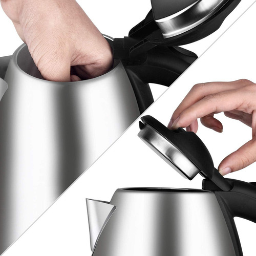 Tetera Cafetera Jarra Cocina Electrica Scarlet 2l Inoxidable plata