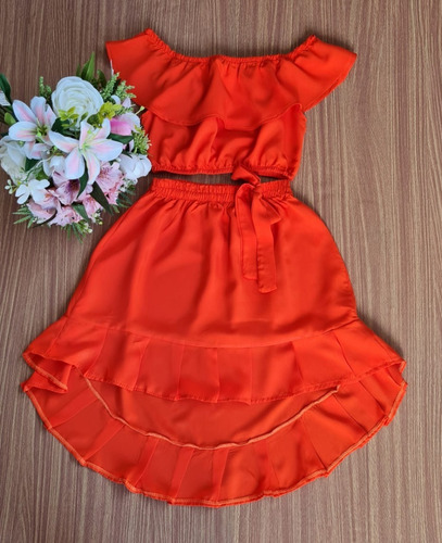Imagem 9 de 9 de Conjunto Cropped Infantil Menina Mini Diva Blogueirinha