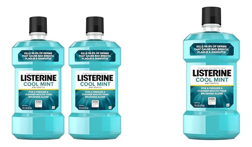 Listerine Cool Mint Enjuague Bucal Antiséptico Tratamiento C