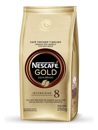 Nescafé Gold Tostado Molido Equilibrado 250gr
