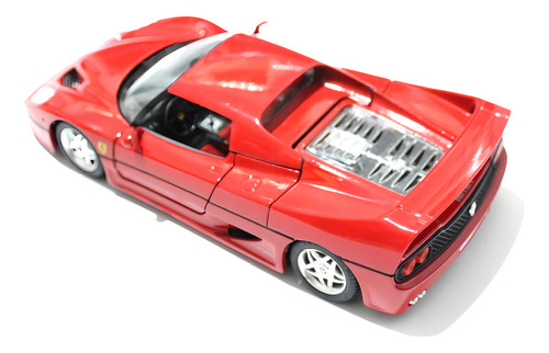Miniatura Ferrari F50 1995 Coupé 1:24 Burago Red 1552 Color Rojo