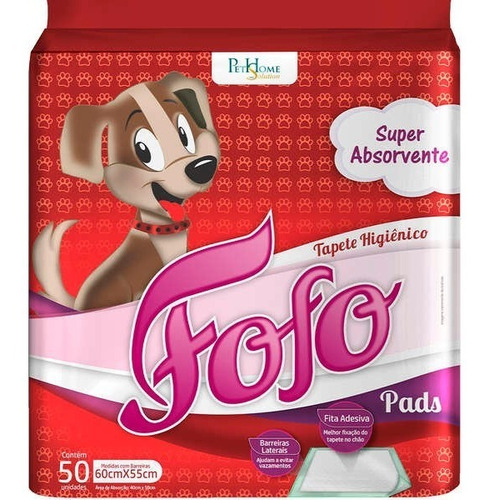 Tapete Higiênico Fofo Pads Para Cães 50 Unidades