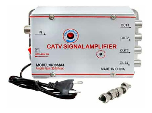 Amplificador De Señal Catv - Reparte Cable Mágico A Tus 4 Tv