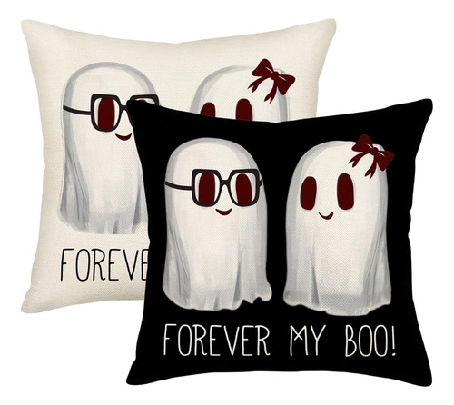 Smilyard Halloween Forever My Boo Fundas De Almohada Juego D