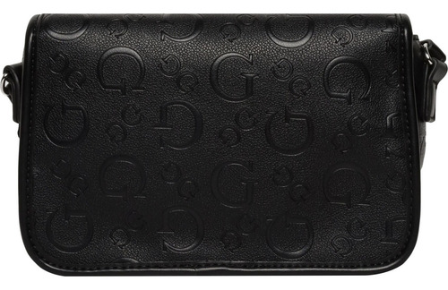 Bolsa Guess Factory Aa961620-bla Acabado de los herrajes Níquel Color Negro Correa de hombro Negro Diseño de la tela Lisa