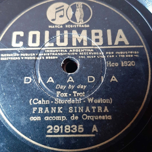 Pasta Frank Sinatra Con Acomp Orquesta Columbia C186