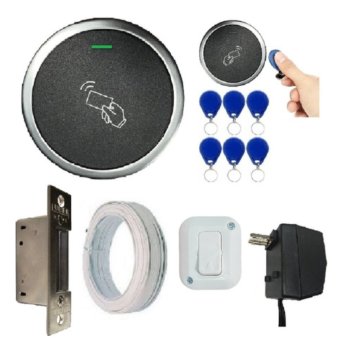 Kit Cerradura Electrica + Control Acceso Tarjeta Puerta Pox