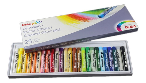 Lápiz Pastel Pentel 25 Colores