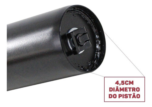 Pistão Pci Eletro Parts SOF-PIS-001 Gás Coluna Universal Cadeira Reforçada Classe 3 Pci Cor Preto