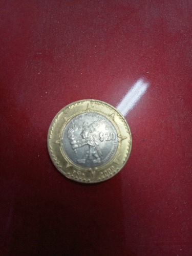 Imagen 1 de 2 de Una Moneda De 20$ Mexicana De Colección 